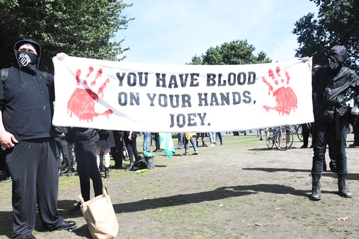 Some associate Jeremy Christian, the white supremacist murderer, with Patriot Prayers Joey Gibson