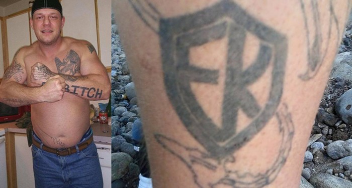 Russell Courtier and his European Kindred tattoo