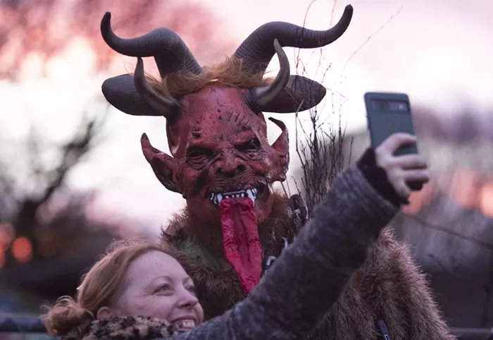 Krampuslauf Photos: Portland's Version of a "Krampus Run" Is Costume-Focused and Kid-Friendly