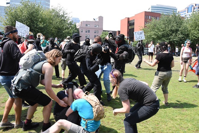 Fights during last months Patriot Prayer rally in Portland