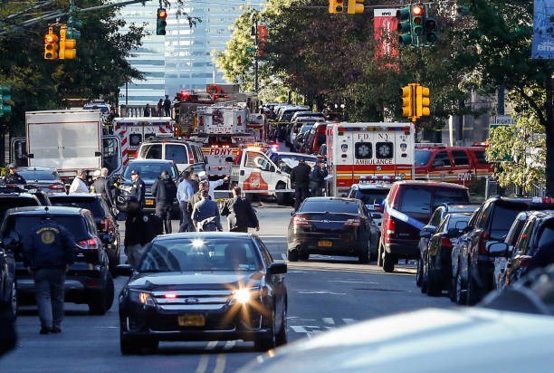 A driver kills 8 and injures 11 on NYC bike path.