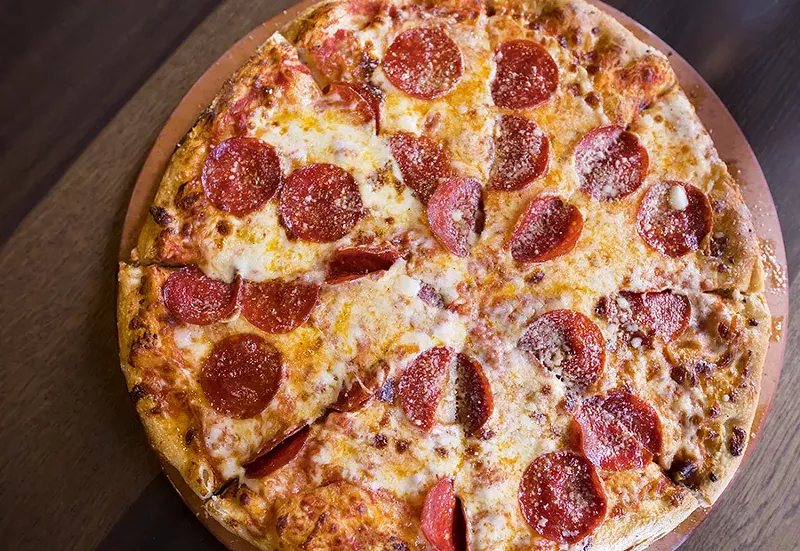 Yes, that is Volpi pepperoni atop the pizza. - MABEL SUEN