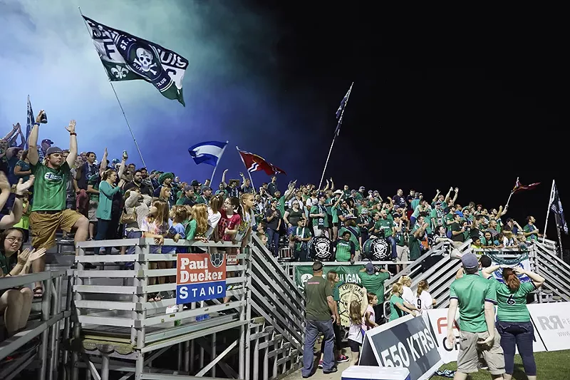 How better to be a fan than to cheer on STL FC? - JASON PATRYLO