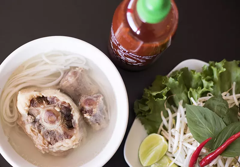 The oxtail beef noodle soup is flavorful. - MABEL SUEN