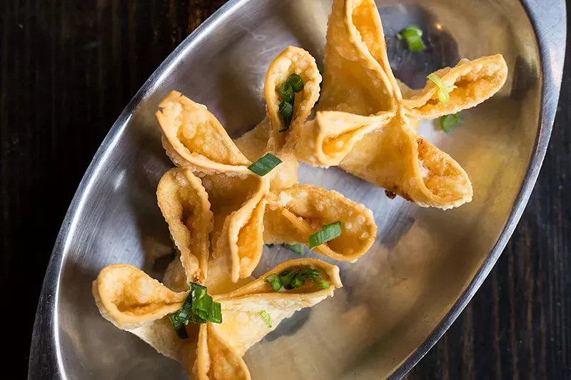 The crab Rangoon recipe comes from the Shihs' parents' restaurant. - MABEL SUEN