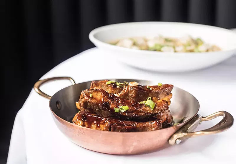 Mahogany-glazed spare ribs. - MABEL SUEN
