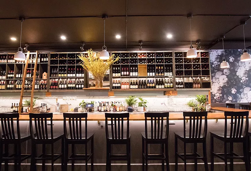 Seats at the bar are reserved for walk-in diners. - MABEL SUEN