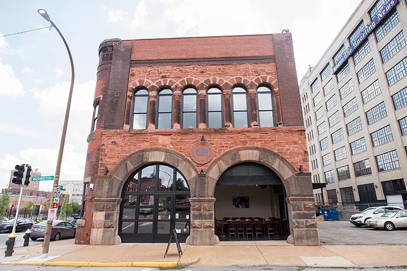 The tap room is located in a former fire station. - MABEL SUEN