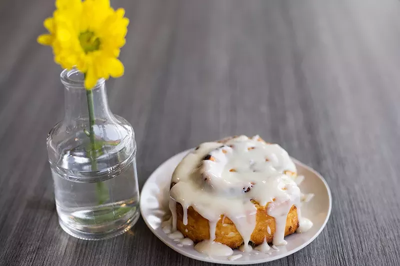 The cinnamon roll is the best thing at the restaurant, hands down. - MABEL SUEN
