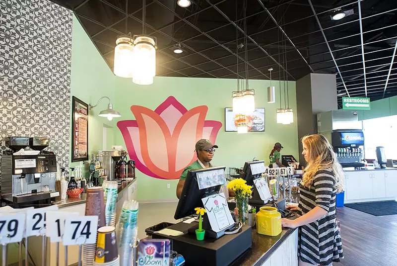 The cafe has counter service. - MABEL SUEN