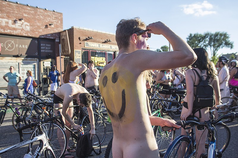 Yes, the World Naked Bike Ride features some nudity. - SARA BANNOURA