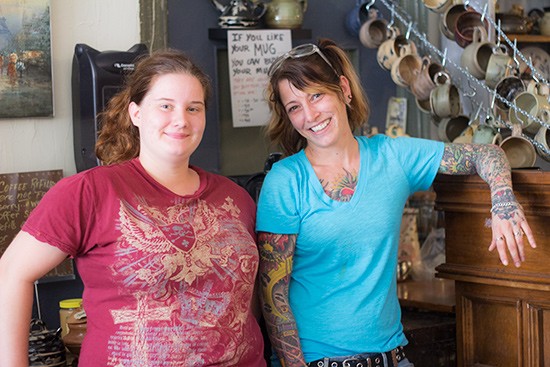 Owner Nicole McCormack (right) with employee Galadriel Pate.