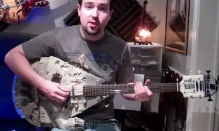 Brian Fisk created the most awesome Star Wars guitar in history.
