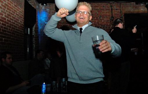 Co-promoter Jeff Bachmann on Friday night. - PHOTO: MATT BLICKENSTAFF