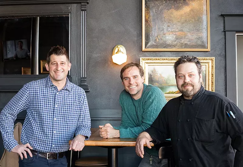 General manager Jon Meinz, owner John Barr and executive chef Tim Montgomery. - MABEL SUEN