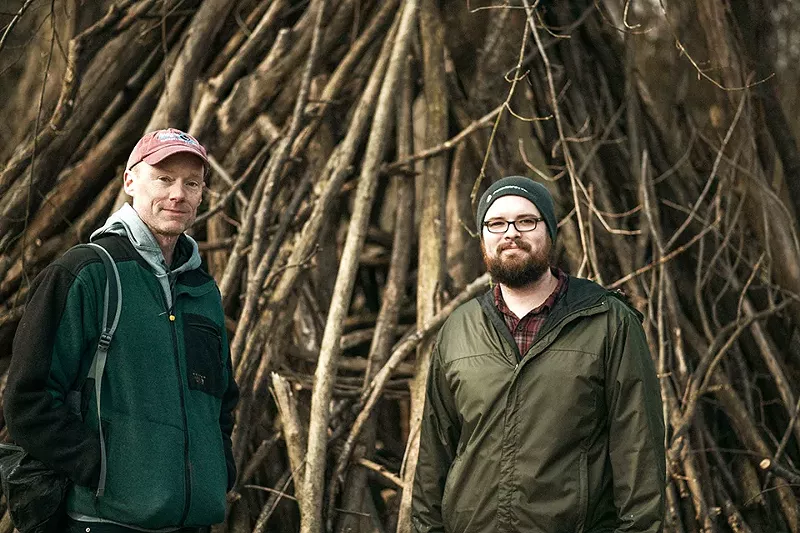 Rob Connoley, left, and Justin Bell plan to find much of their restaurant’s food instead of buy it. - VIRGINIA HAROLD