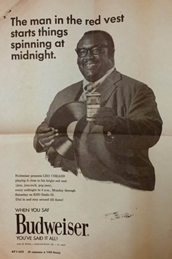 Chears was so popular in his time he was even featured in ads for Budweiser.