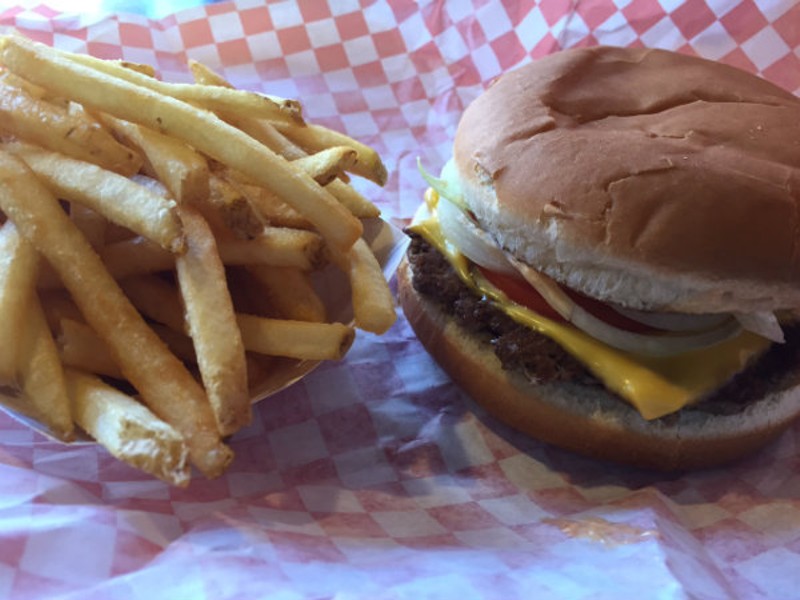 Burgers can be ordered as doubles or singles. - PHOTO BY SARAH FENSKE