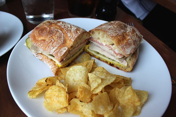 Roasted pork sandwich. - PHOTO BY LAUREN MILFORD