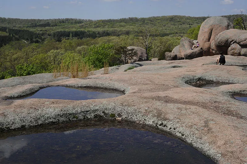 The view of the St. Francois Mountains atop Mina Sauk Falls - PHOTO BY KELLY GLUECK