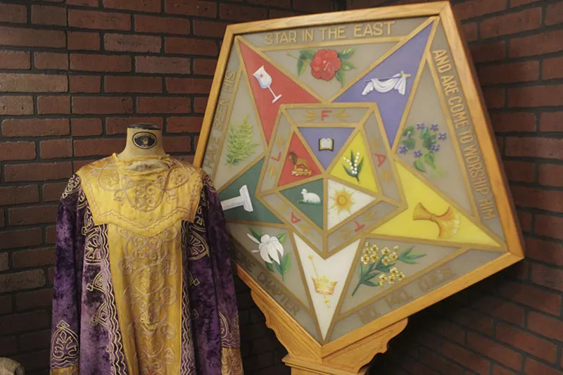 In addition to fraternity prank devices and band uniforms, the DeMoulin brothers also manufactured religious attire. - PHOTO BY ALLISON BABKA