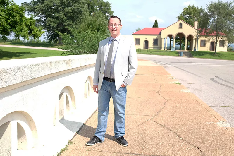 Adam Kustra, Bernie Sanders' political director in Missouri, is running in the 11th Ward. - PHOTO BY HOLLY RAVAZZOLO