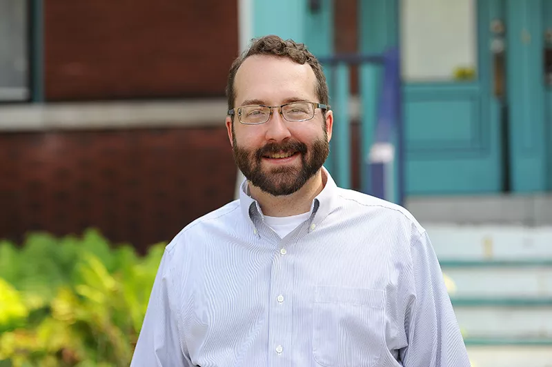 Matt Carroll-Schmidt, a candidate in the 6th Ward. - PHOTO BY HOLLY RAVAZZOLO
