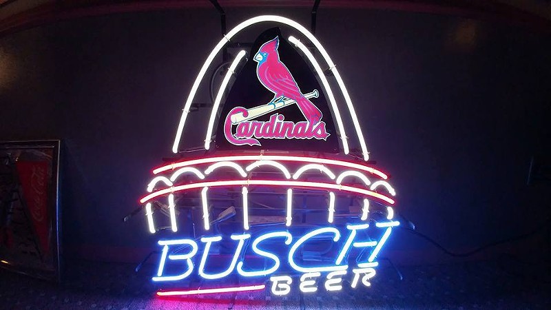 Just one of Shawn Jacobs' many neon beer signs. - COURTESY OF TNT AUCTIONS