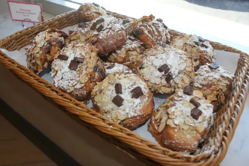 Chocolate and almond croissants are baked fresh daily. - CHERYL BAEHR