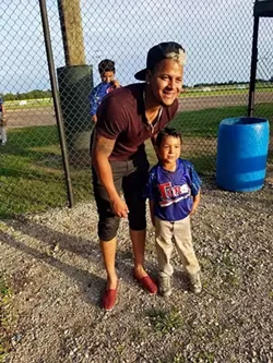 Cardinals pitcher Carlos Martinez with Carlos "Carlitos" Posadas. - COURTESY OF OSCAR POSADAS