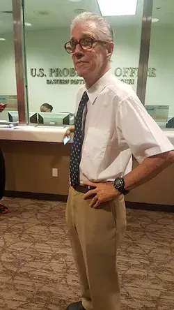 Martin McNally awaits a meeting with a parole supervisor inside the federal probation office in St. Louis in August 2016. - PHOTO BY DANNY WICENTOWSKI