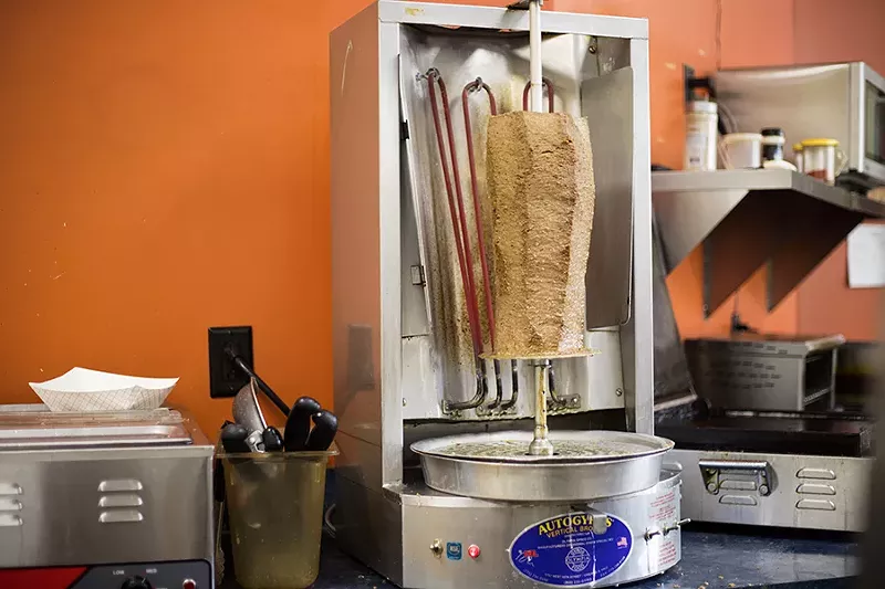 The gyro features a lamb-beef combo. - MABEL SUEN
