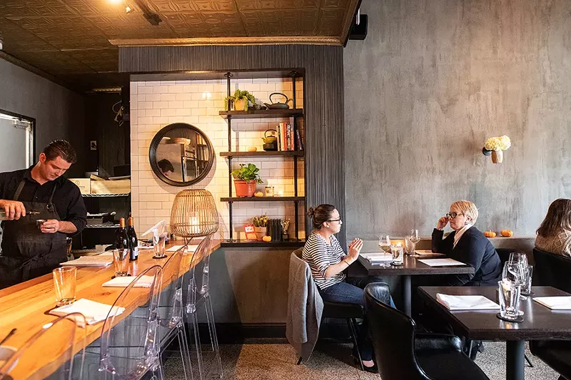 With its tiny, five-table dining room, Akar restricts chef-owner Bernie Lee to less space but has resulted in more creative freedom. - MABEL SUEN