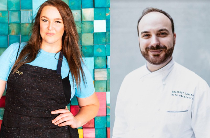 Balkan Treat Box chef-owner Loryn Nalic (left) will soon collaborate with Gramercy Tavern executive pastry chef Miro Uskokovic. - COURTESY BALKAN TREAT BOX