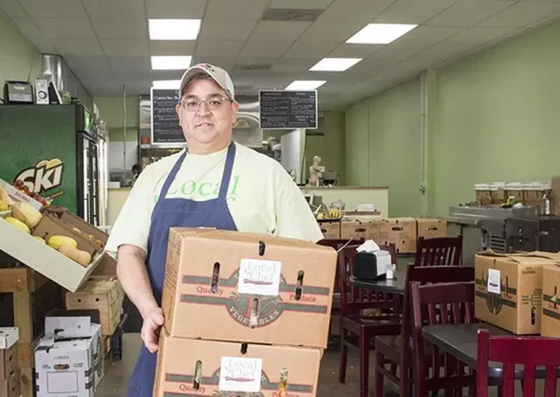 Chef Rob Uyemura at Local Chef Kitchen in 2016. - MABEL SUEN