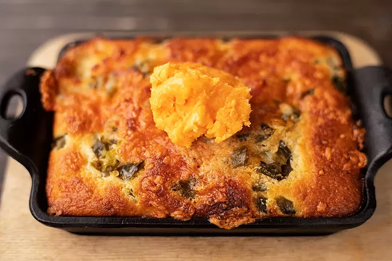 Jalapeño-blueberry cornbread. - MABEL SUEN