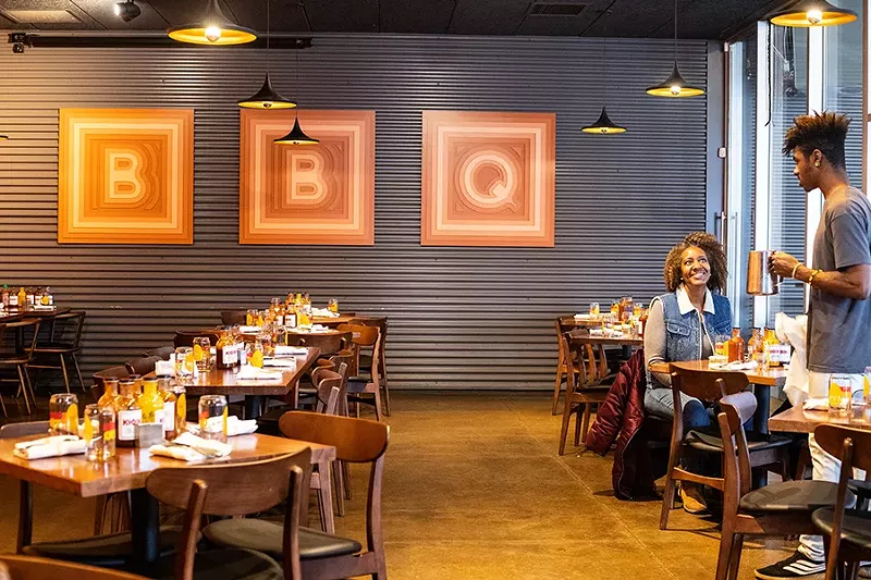 The interior dining room at Knockout. - MABEL SUEN