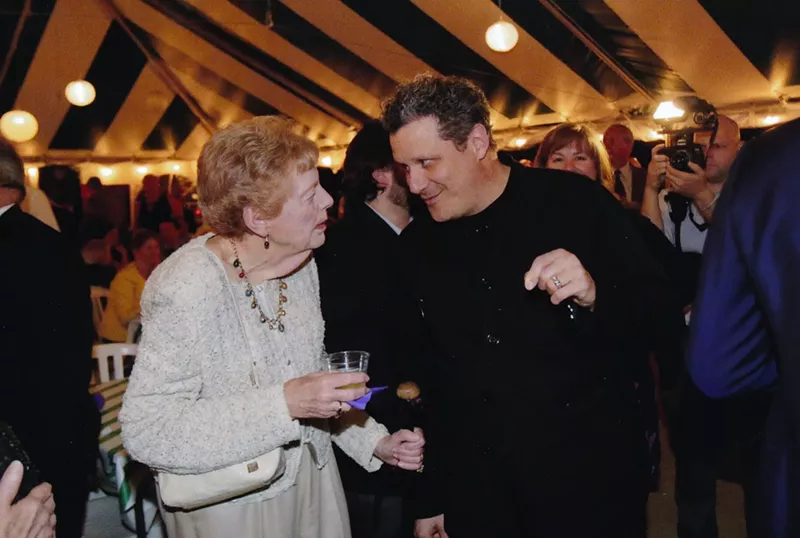 Phyllis Brissenden chats with Issac Mizrahi in 2014, the year he directed and designed costumes and sets for Opera Theatre of Saint Louis' production of The Magic Flute. - COURTESY OPERA THEATRE OF SAINT LOUIS