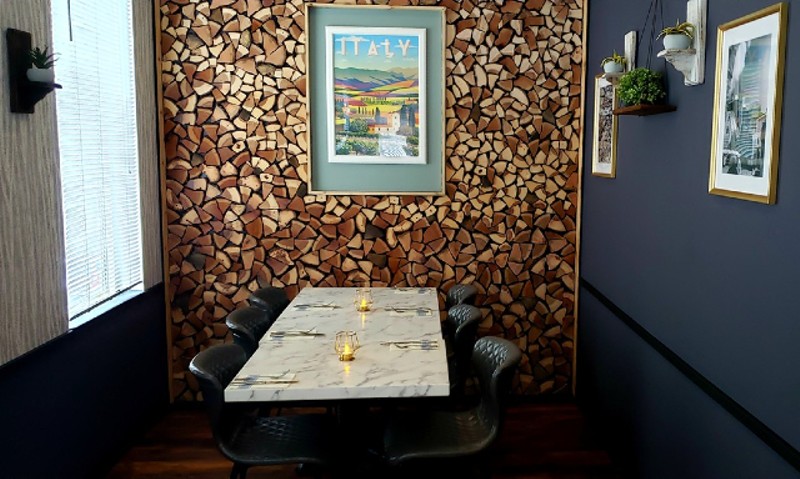 The dining space at Noto pays homage to Italy. - KRISTEN FARRAH