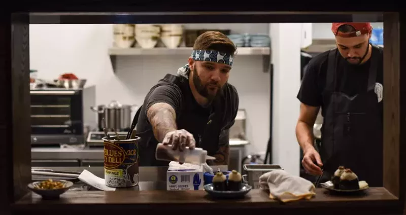 Chefs Chris Krzysik (pictured left) and Steven Pursley. - TRENTON ALMGREN-DAVIS