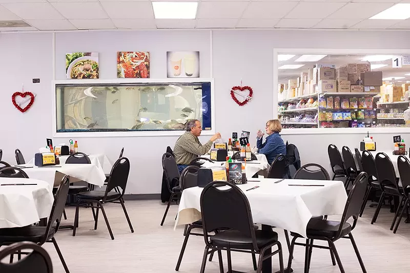 A view of the dining area at Joyful House. - MABEL SUEN