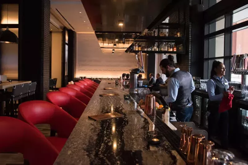 Bar Bourbon, located next to Clark & Bourbon, serves a selection of small bites and entrees in addition to a full bar with a whiskey, bourbon and rye focus. - TRENTON ALMGREN-DAVIS