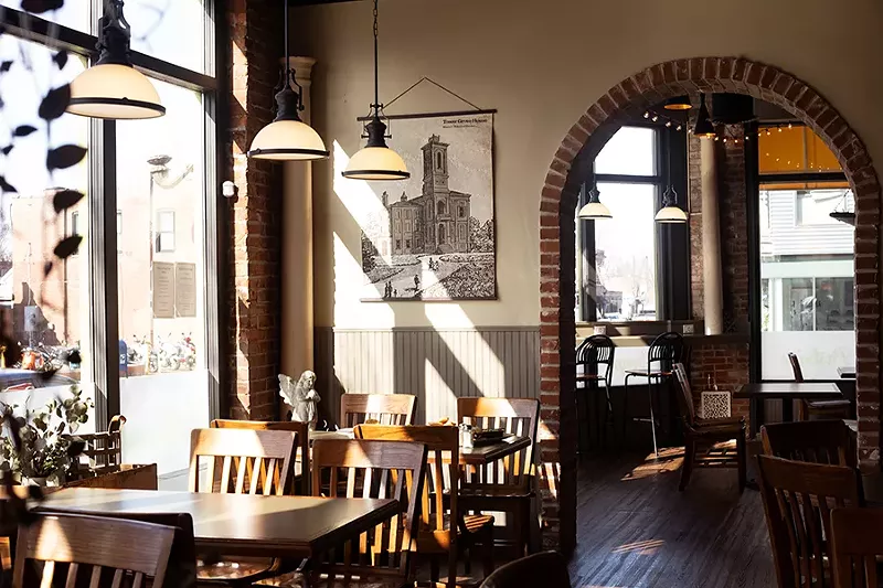 The dining area at Destination Cafe. - MABEL SUEN