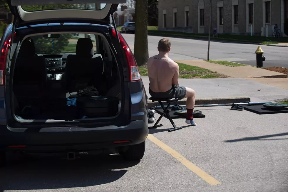 Dondzila's CRV holds everything he needs to train. - TRENTON ALMGREN-DAVIS