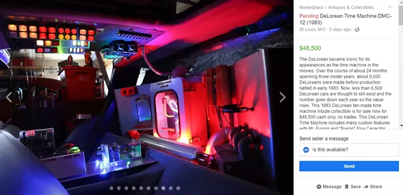 SCREENGRAB FROM THE FACEBOOK MARKETPLACE LISTING