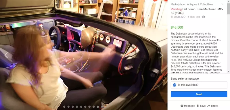 SCREENGRAB FROM THE FACEBOOK MARKETPLACE LISTING