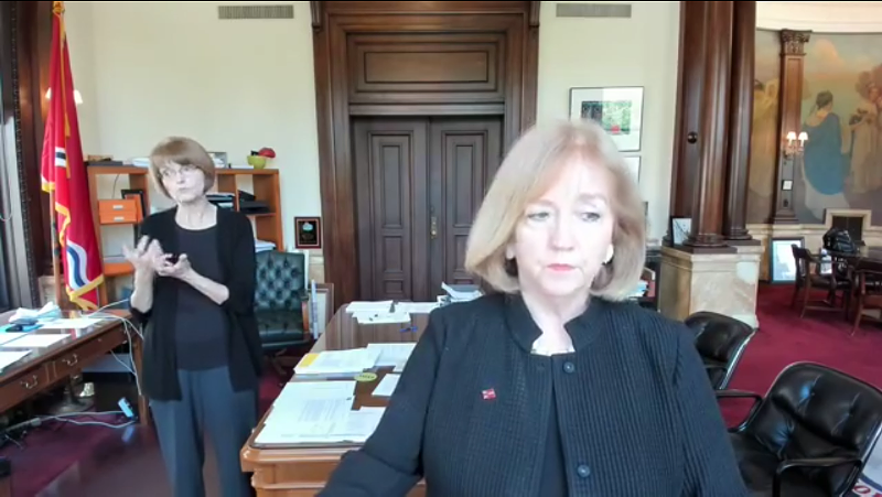 In the since deleted video, Krewson lists the full names and identifying information of at least ten activists, including the streets they live on. - SCREENSHOT FROM THE SINCE DELETED VIDEO