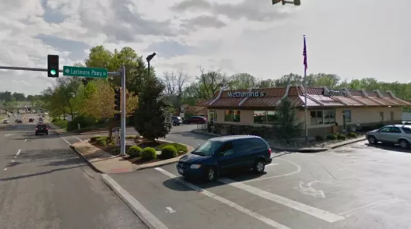 A 67-year-old man was with his grandson when he was carjacked in the lot of this McDonald's, St. Louis County police say. - VIA GOOGLE STREET VIEW