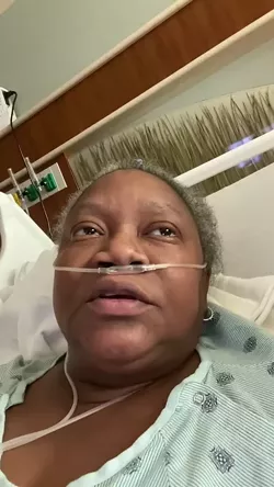 Dr. Susan Moore, shown in a still from her video, described being dismissed by a white doctor. - SCREENSHOT