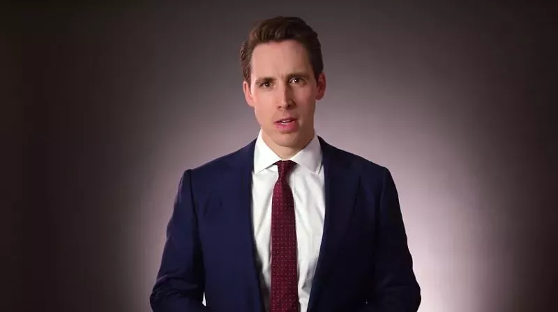 Josh Hawley is no fan of America's pastime when there's money to be made off of outrage. - SCREENSHOT VIA YOUTUBE